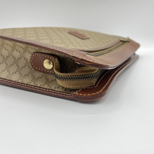 CELINE Clutch Bag Macadam PVC Leather Purse Triomphe Authentic From Japan - 第 18/23 張圖片