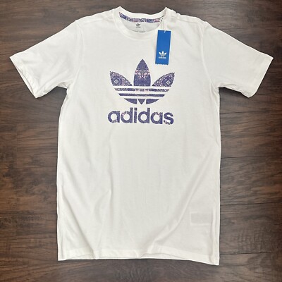 Adidas Originals FLOWER TREFOIL TEE Graphic T Shirt Floral Top