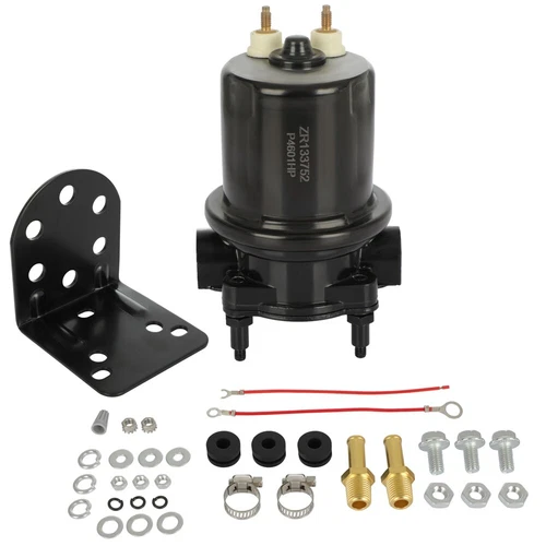 Black Electric Fuel Pump Alternative 100GPH 15 PSI P4601HP - Picture 2 of 12