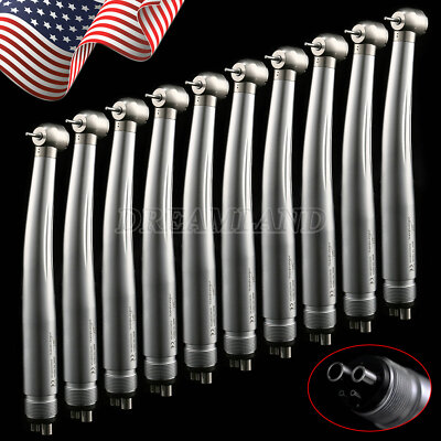 10*USA Dental High Speed Handpiece Push Turbine 4 Holes Fit NSK Pana Max H`o