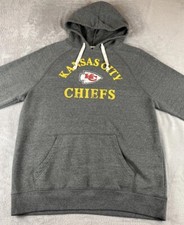 NFL Team Apparel Kansas City Chiefs Mens gray pullover hoodie size large