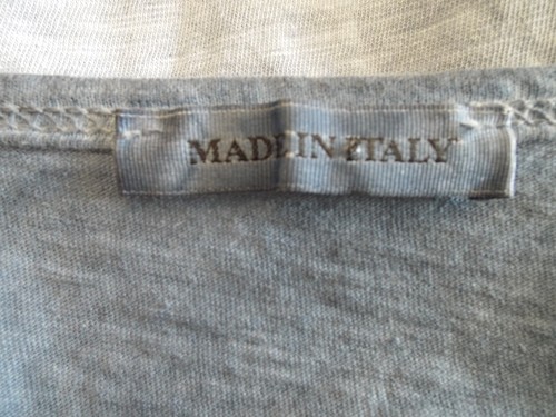 ***MADE IN ITALY Tg M impreziosito TOP denim blu!! - Foto 4 di 4