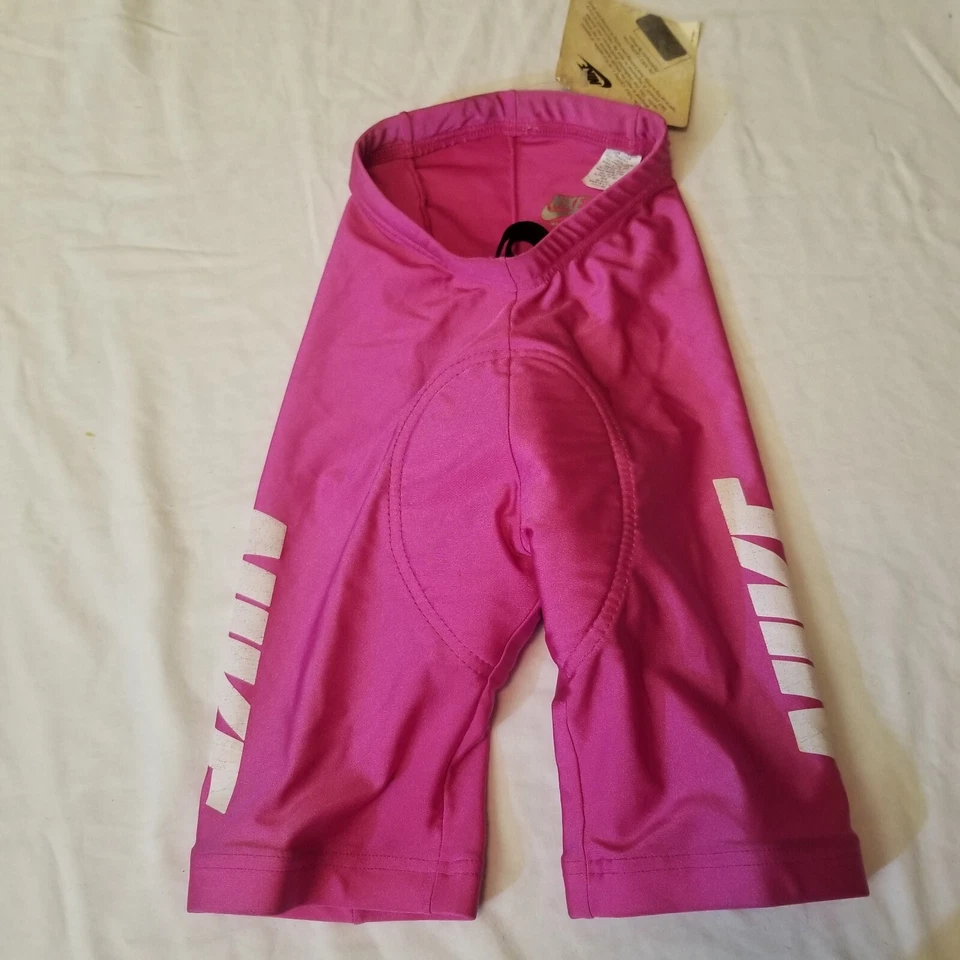 Pantalones Cortos De Colección NIKE HECHOS EN EE. UU. Rosa Spandex Acolchados Ciclismo Bicicleta Talla XS Sin Stock Foto 2 de 4