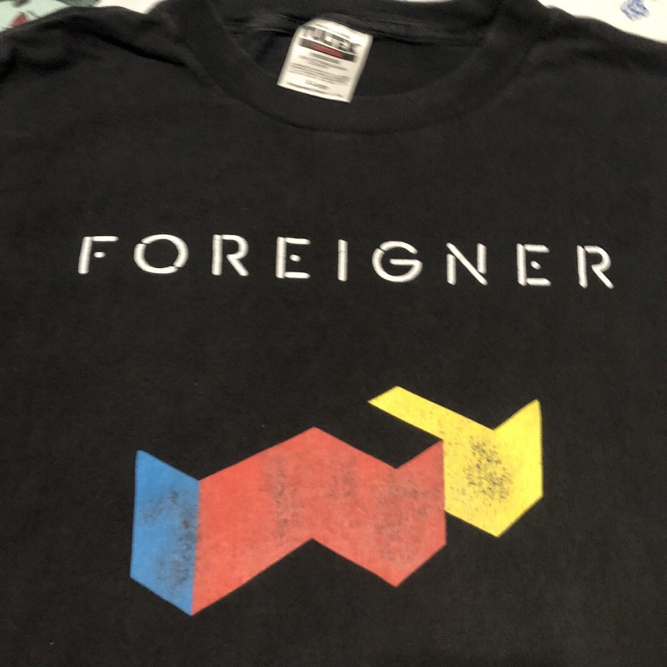 Vintage 90s Foreigner Concert Band Tee Shirt Size XL eBay