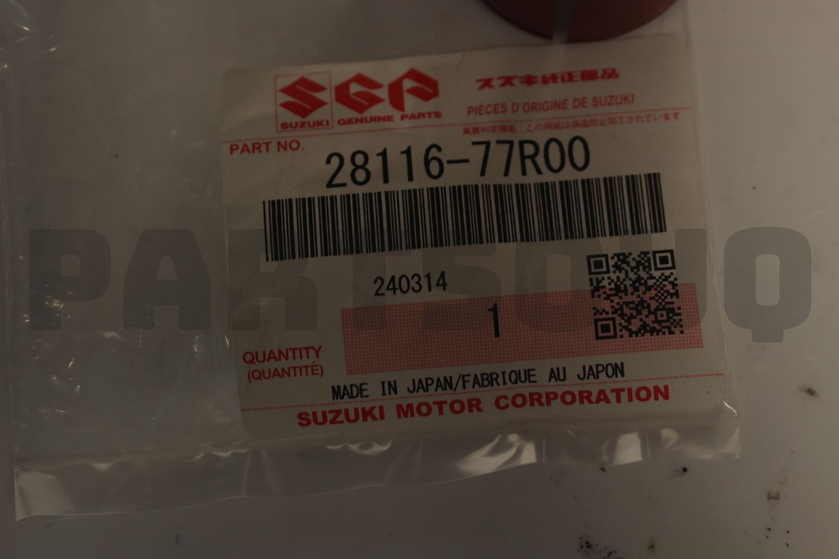2811677R00 Genuine Suzuki SEAT,GEAR SHIFT CONT LEVER 28116-77R00