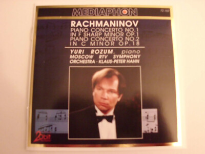 Rachmaninow   Klavierkonzerte 1 & 2   Yuri Rozum   CD   Topzustand 