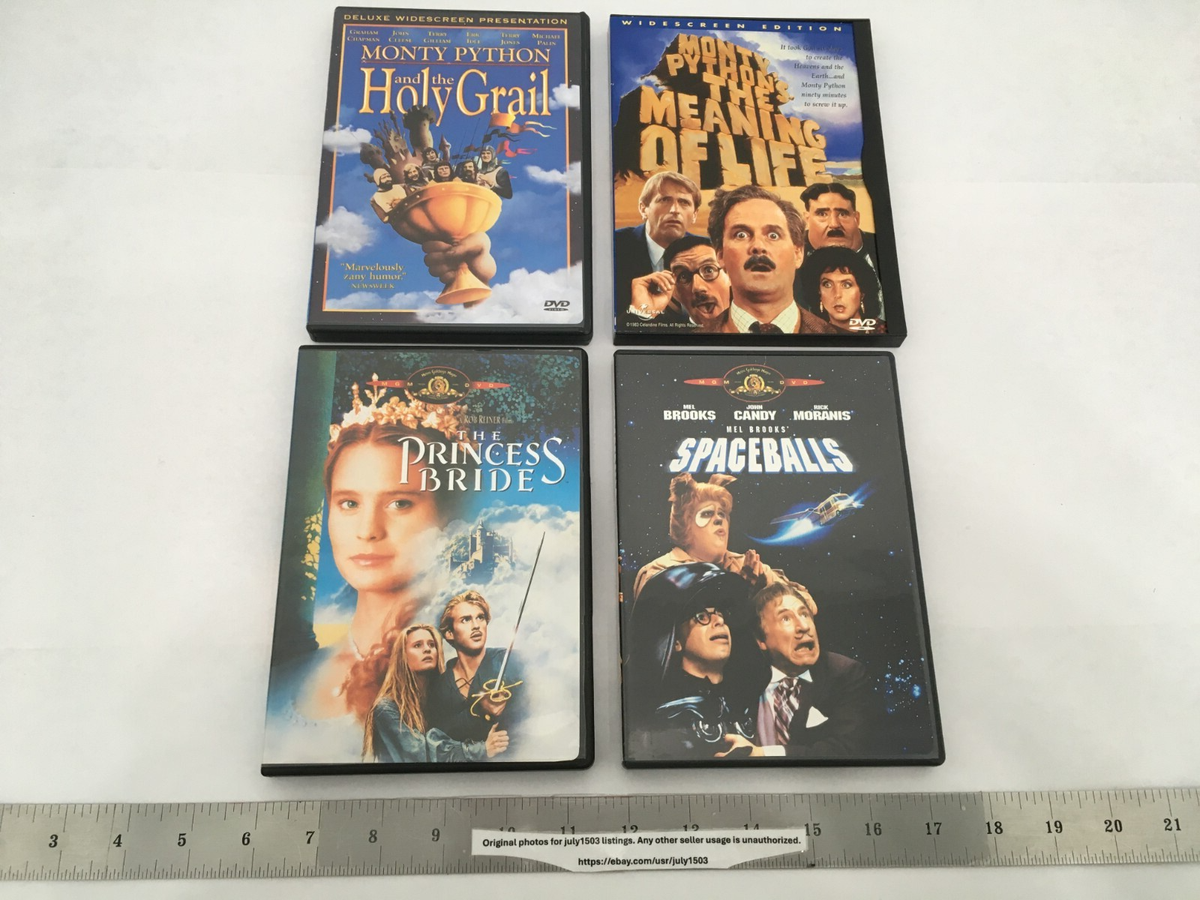 4) Classic Comedy DVD - Princess Bride, Spaceballs, Monty Python