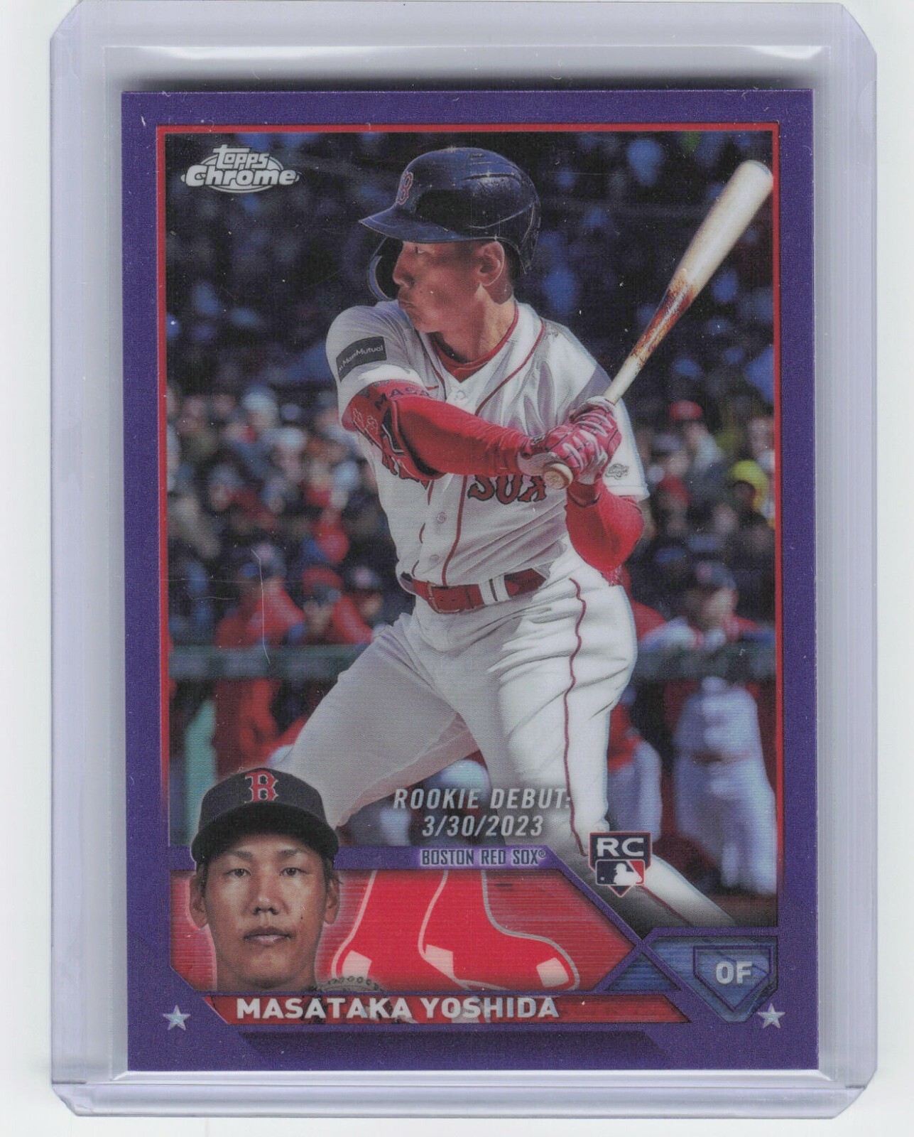 2023 Topps Chrome Update Masataka Yoshida USC174 Rookie Purple Refractor /250