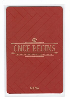 【値下げ中】TWICE ONCE BEGINS トレカ Twice Sana Photocard | ONCE BEGINS Fanmeeting | eBay
