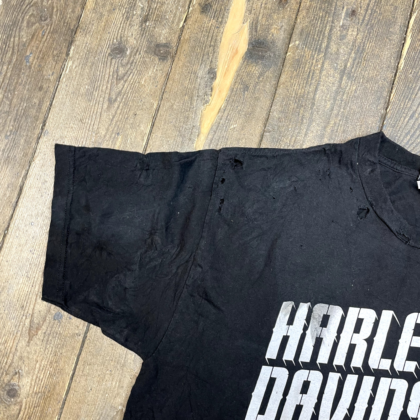 Harley Davidson T-Shirt Graphic Biker Short Sleeve Tee, Black, Mens Large image 6