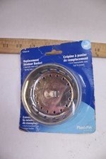 Plumb Pak Stainless Steel Basket Strainer with Spring Style Post 3.15" PP820-50