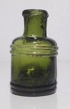 Old Antique Inkwell from the 1800s. Ink Well Glass. 2.2 inches