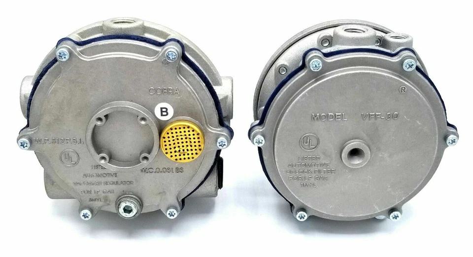 COBRA VFF30-2 PROPANE REGULATOR CONVERTER LOCKOFF FORKLIFT FOR IMPCO STYLE LPG