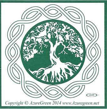 Three In A Tree Azure Green EBTRE1 3 in. Tree Bumper Sticker for sale online | eBay