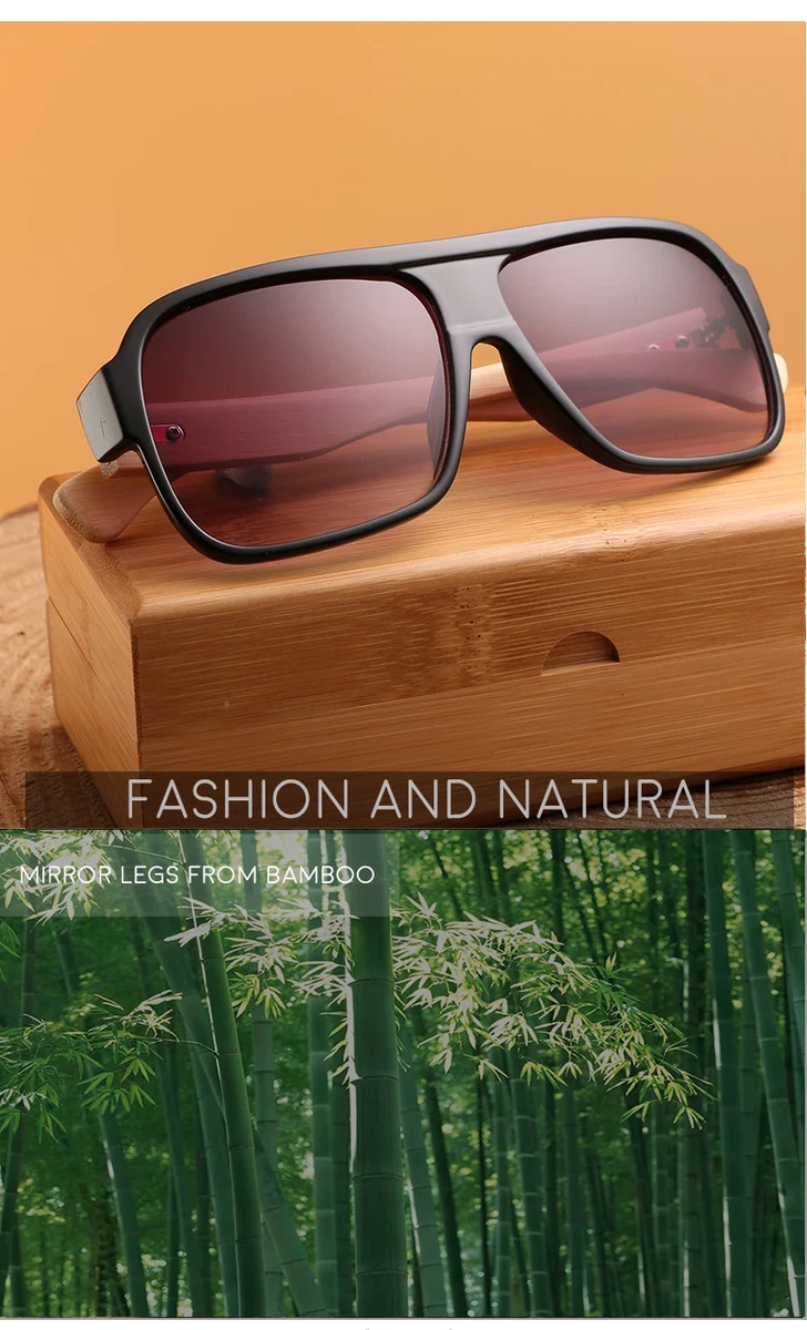 Mens bamboo cheap sunglasses