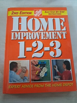 Home Depot Home Improvement 1-2-3 Maintenance Carpentry Electrical Plumbing Vg 
