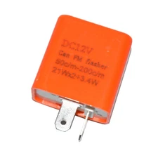 2-Pin Electronic LED Flasher Relay Fix Turn Signal Bulbs Hyper Flash Issue 12V