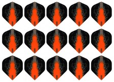 5 Sets R4X High Impact Standard Dart Flights - Ships w/ Tracking - Orange