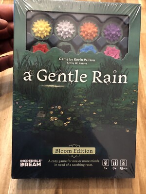 A Gentle Rain ~ Game by Kevin Wilson ~ Bloom Edition, Tranquil Puzzle Board game