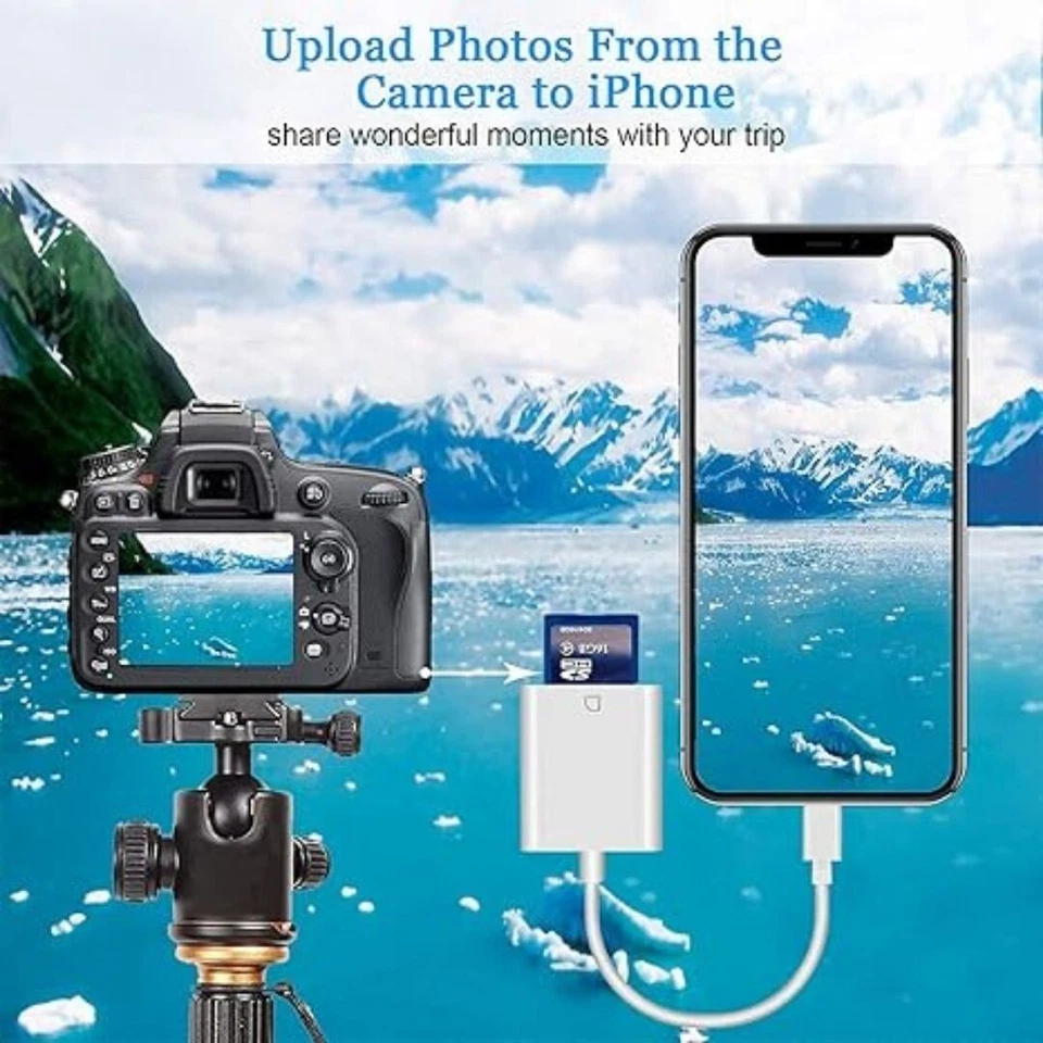 Apple Mfi Certified Lightning to SD Card Camera Reader for Iphone Ipad,  Memory - Image 2 of 3