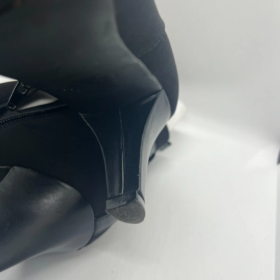 Nickels Henny Botín 3" Tacones Cremallera Lateral Suelas Flexibles Mujer Talla 10 EE. UU. Negro Foto 4 de 4