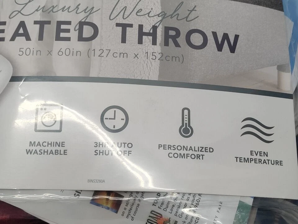 Manta térmica Berkshire & Home Company manta de peso de lujo 50"x60" Foto 4 de 4