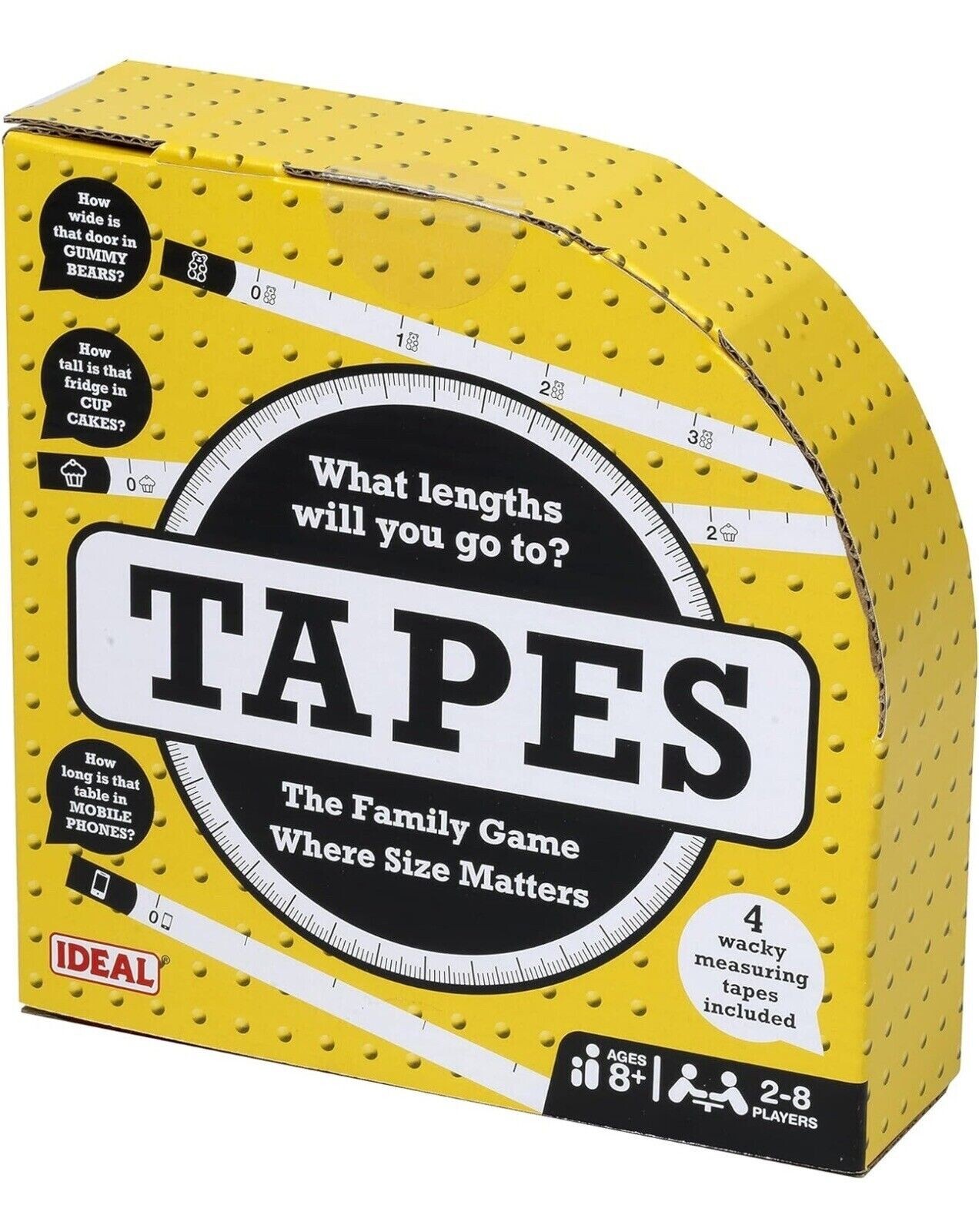Tape Tapes Measuring Game Family Party Age 8+ Gift 2-8 Players Damaged Box Fun