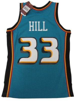 1998-99 Grant Hill #33 Detroit Pistons Mens Mitchell & Ness