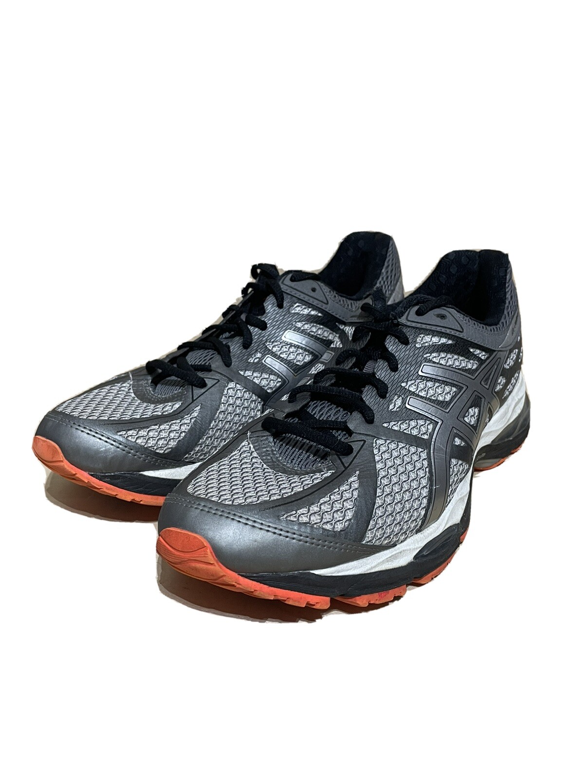 Mens ASICS T5D3N Gel-Cumulus 17 Shoes Gray Synthetic Running Sneakers Size  9.5 | eBay