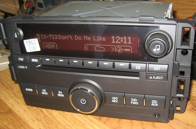 Nuevo OEM 07-09 Pontiac Saturn 6 CAMBIADOR DE CD 3,5 mm entrada auxiliar/ipod y MP3 Foto 3 de 4