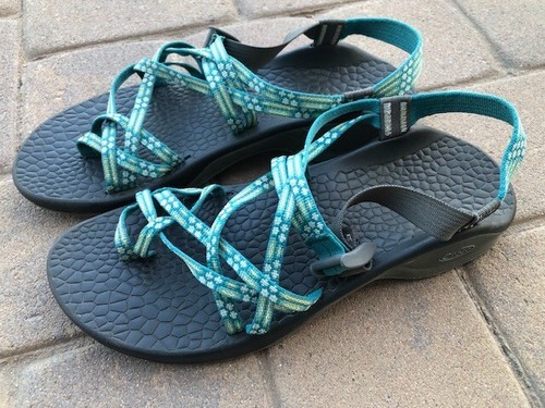 Chaco Women's Size 12 Green Black Sandals Flip Flop Shoes | eBay