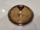 VTG PYREX Vision V-1-C Round Amber Borosilicate Glass Lid Fits 1L Saucepan VGC