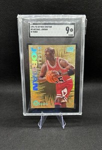 MICHAEL JORDAN 1994-95 SKYBOX EMOTION N-TENSE #3 CHICAGO BULLS SGC 9 MINT
