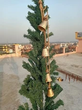 Set of  4 Vintage Handmade Antique Finish Gaint Cow Bell Rustic Christmas, Decor