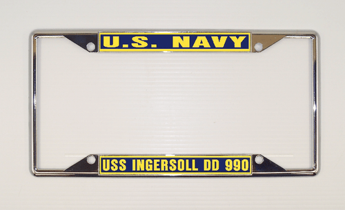 USS INGERSOLL DD 990 Marco de Matrícula Marina USN Militar Coche-Camión-Motocicleta - Imagen 7 de 11