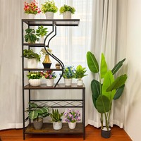 Xl BlumenstäNder 1.8M Hoch Metall Regal Blumentreppe Pflanzregal Balkon Garten