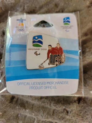2010 Vancouver Offical Paralympic pin - Wheelchair Curling | eBay