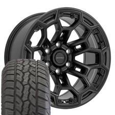 Defiant Df03 Rims 18 Inch Black Tires Fit Chevy Gmc Ram Jeep Nissan Cadillac