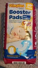 Inspire Dimples Booster Pads Baby Diaper Doubler Liner Adhesive 30ct Absorbent
