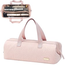 Hair Tools Travel Bag Pink Portable Air Wrap Dryer Case Curling Iron Organizer