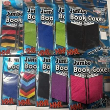 Lot of 10 Premium Edition Jumbo Book Covers XXL Fits books up to 10" X 15"