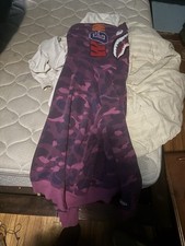 Authentic Purple BAPE Zip Up Double Hoodie  Pre-Owned