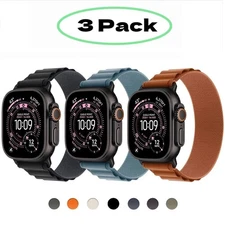 3 PACK Alpine Loop Sport Band for Apple Watch 11 10 9 8 44/45/46/49mm Ultra 3 2