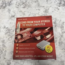 Xitel Inport Deluxe Stereo To PC Audio Recording Kit Converter Cassette FX