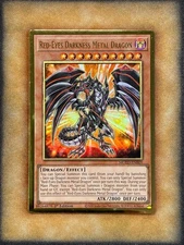 Yugioh Red-Eyes Darkness Metal Dragon MGED-EN009 Gold Rare 1st Ed NM