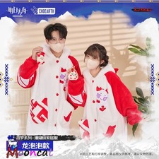 Official Arknights Nian Dragon Coral Fleece Hooded Home Pajamas Socks