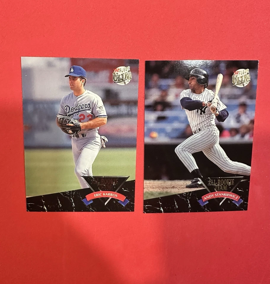 1992 Ultra Baseball All-Rookie Team Conjunto Completo de 10 Cartas (1-10) - Imagem 2 de 4