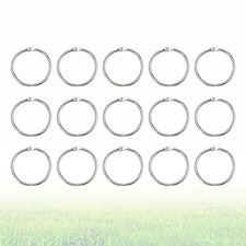 100 Pcs Small Metal Rings Craft DIY Loose Leaf Opening Connective Hoops
