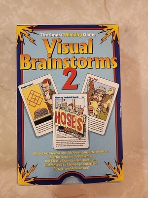 Visual Brainstorms 2 The Smart Thinking Game Binary Arts 100 Question Cards
