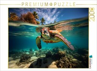 Calvendo Puzzle Sea Turtle | 2000 Pieces, Finished Size 35.4 × 26.4 In (90 × 67